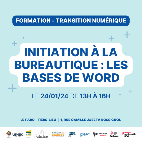 Formation | Initiation à la bureautique : Les bases de Word (après-midi)