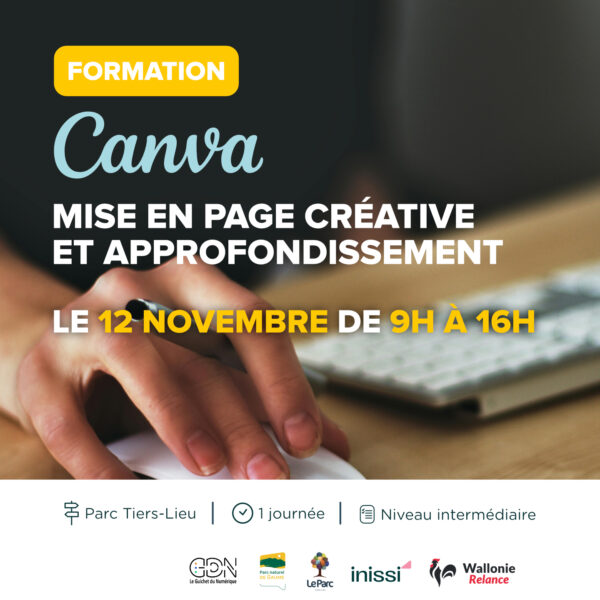 Formation Canva - Mise en page créative et approfondissement (Niveau intermédiaire)