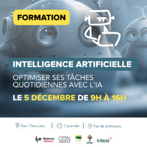 Formation IA - Optimiser vos tâches quotidiennes (emails, réseaux sociaux, rapports, etc.)