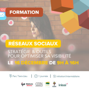 Formation Réseaux sociaux : stratégie & outils pour optimiser sa visibilité (niveau initiation / intermédiaire)