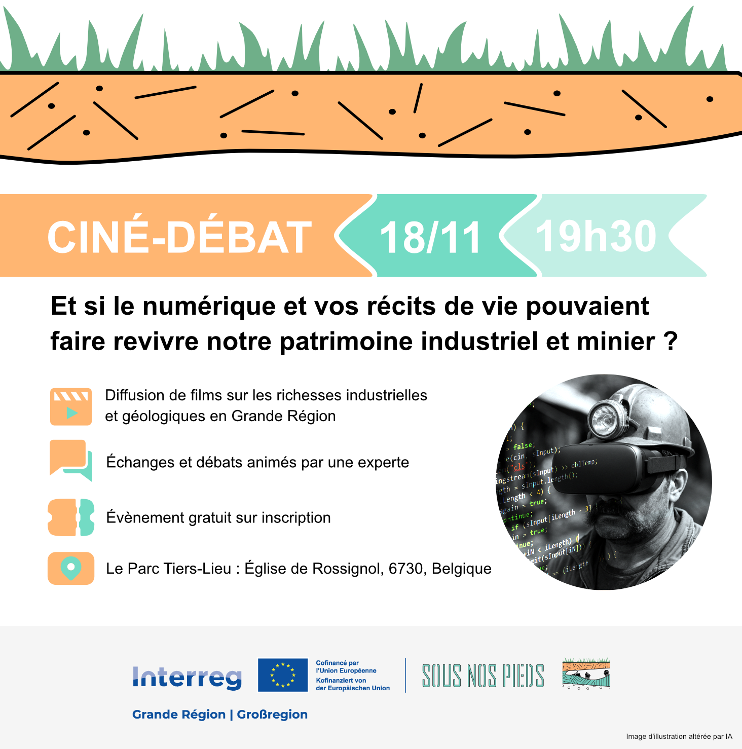 Ciné-Débat & Symposium “Sous nos pieds” : 3 jours pour explorer et faire vivre notre patrimoine géologique, industriel et touristique ! – Image 3