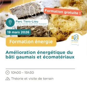 Formation : Amélioration énergétique du bâti gaumais et écomatériaux